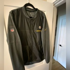 Nike NFL Pittsburgh Steelers Zip Up Lightweight Jacket Size Large